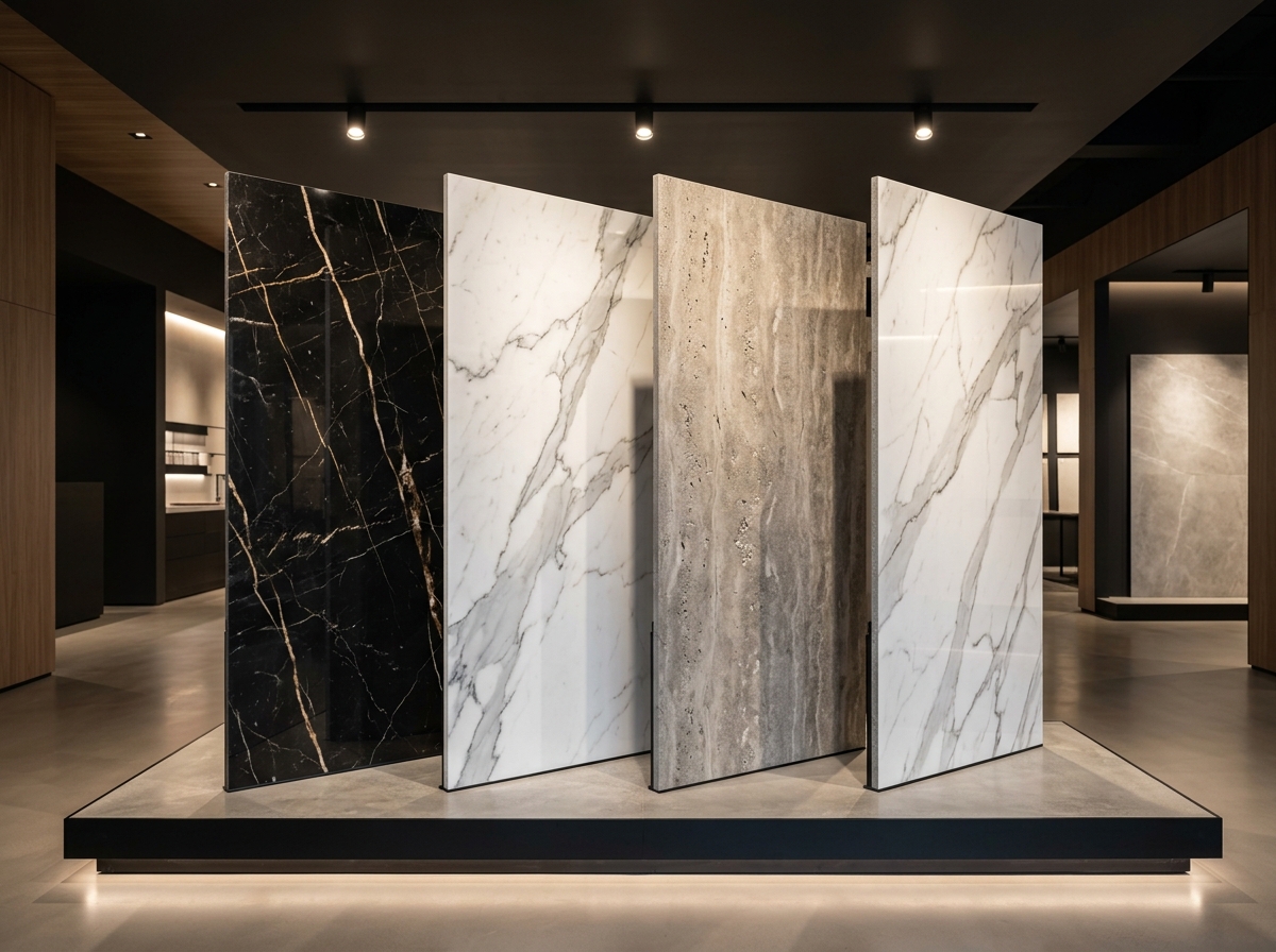 Vitrified and ceramic marble slabs